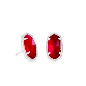 Kendra Scott Ellie Stud Earring in Red illusion/ silver